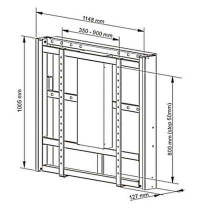Multibrackets M Motorized Wallmount 160 kg Black SD