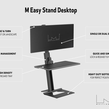 Multibrackets M Easy Stand Desktop Silver