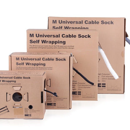 Multibrackets M Universal Cable Sock Self Wrapping 5mm White 25m