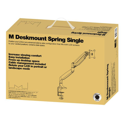 Multibrackets M Deskmount Gas Spring Single Black