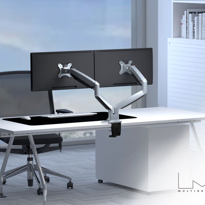 Multibrackets M Deskmount Gas Spring Dual Silver