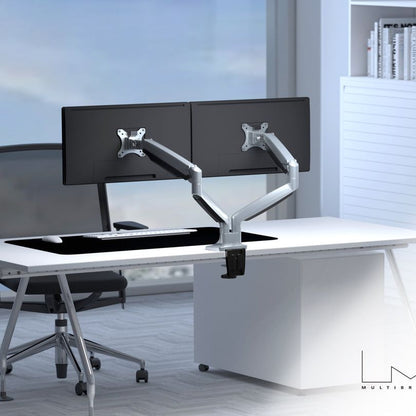 Multibrackets M Deskmount Gas Spring Dual Silver