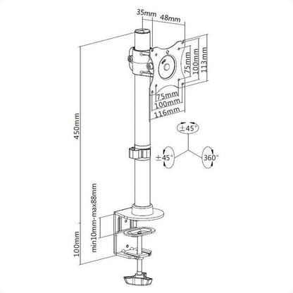 Multibrackets M Deskmount Basic Single