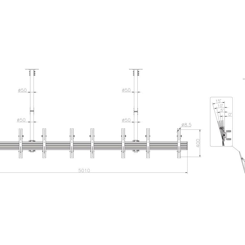 Multibrackets M Ceiling Mount Pro MBC4X1U2