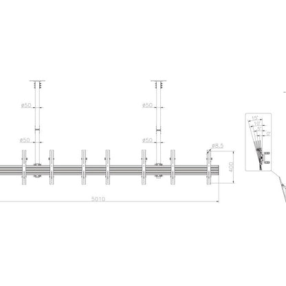 Multibrackets M Ceiling Mount Pro MBC4X1U2