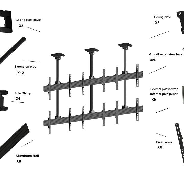 Multibrackets M Ceiling Mount Pro MBC3X2U