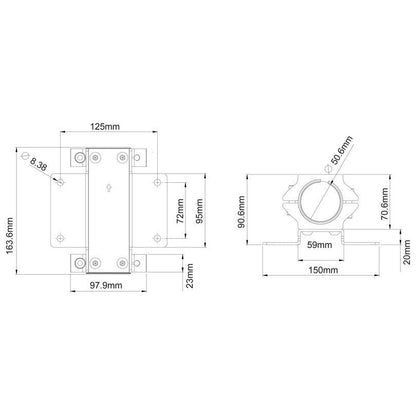 Multibrackets M Pro Series - Pole Clamp