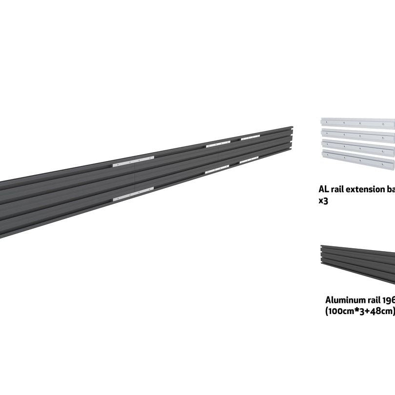 Multibrackets M Pro Series - Triple Screen Rail 348cm Black