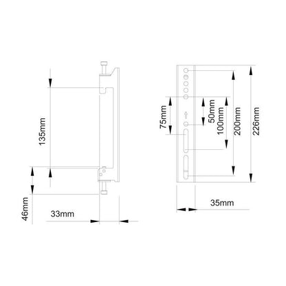 Multibrackets M Pro Series - Fixed Arms 200mm