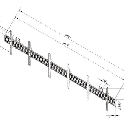 Multibrackets M Wallmount Pro MBW3U Fixed Black