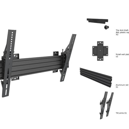 Multibrackets M Wallmount Pro MBW1U Tilt Black