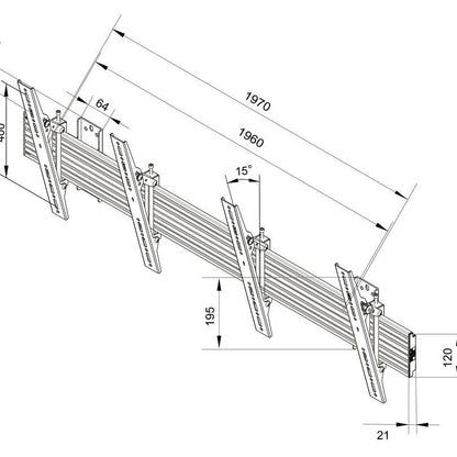 Multibrackets M Wallmount Pro MBW2U Tilt Black