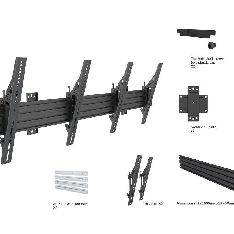 Multibrackets M Wallmount Pro MBW2U Tilt Black