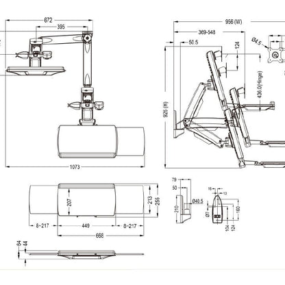 Multibrackets M Workstation Arm Single