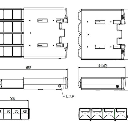 Multibrackets M Workstation Cart Drawer IIII