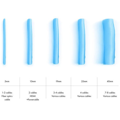 Multibrackets M Universal Cable Sock Self Wrapping 5mm Blue 25m