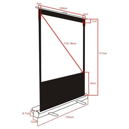 Multibrackets M 1:1 Portable Projection Screen 120x120, 67"