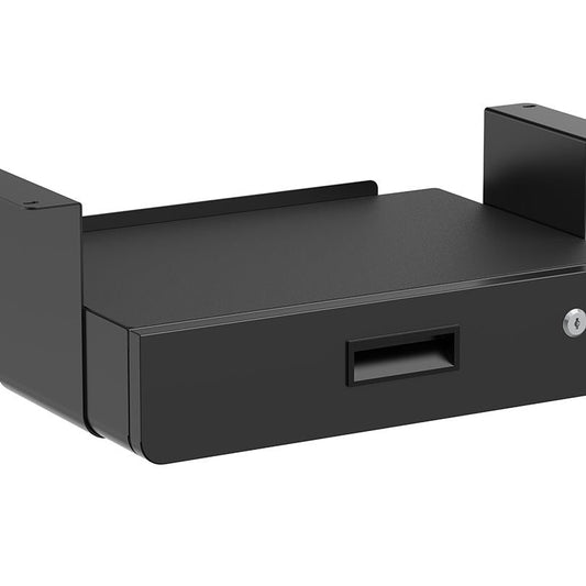 Multibrackets M Under Desk Drawer Lockable Black with Shelf