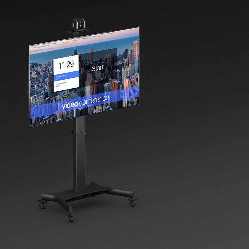 Multibrackets M Motorized Public Floorstand Single Pillar 170 HD