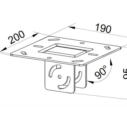 Multibrackets M Pro Series - Ceiling Plate HD