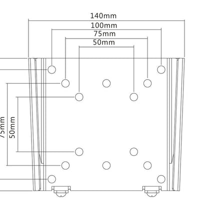 Multibrackets M VESA Wallmount I Black 50x50 75x75 100x100