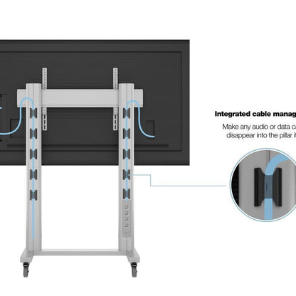 Multibrackets M Public Display Stand 180 Dual Pillar Wheelbase Silver