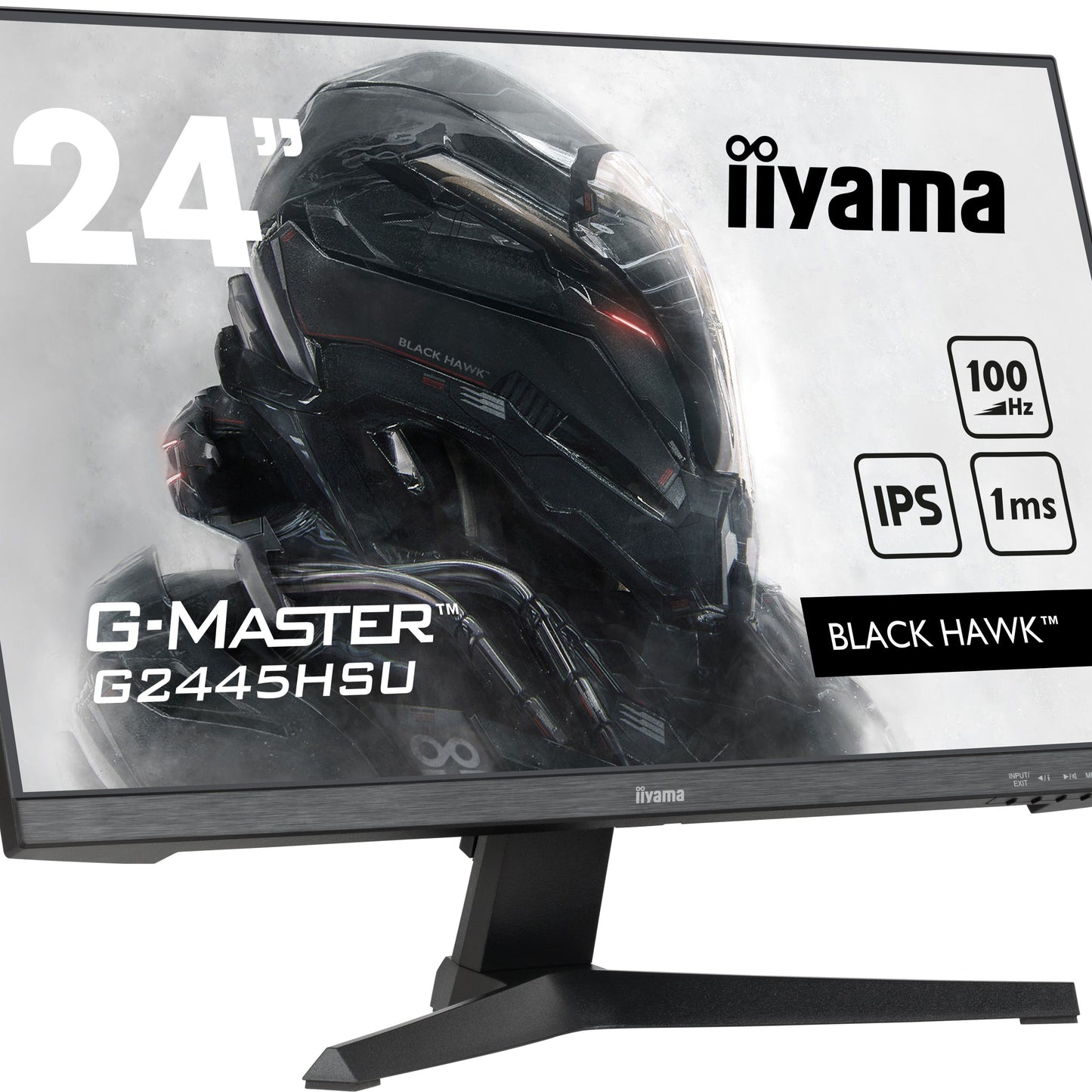 iiyama G-MASTER G2445HSU-B1 24" Monitor with IPS Panel Technology and 1ms MPRT