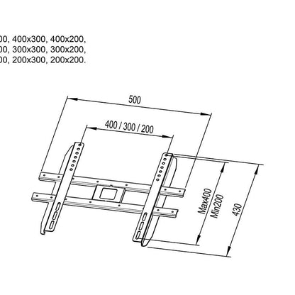 Multibrackets M Pro Series - Kiosk VESA adapter 200/300/400