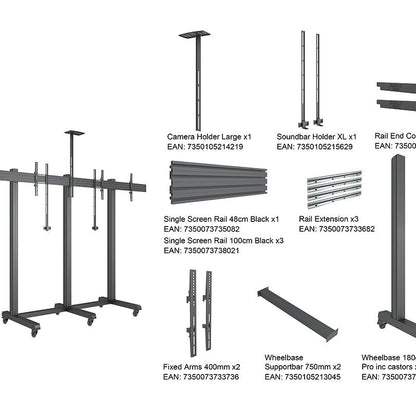 Multibrackets M Pro Series - Collaboration Floorstand Side by Side 90"