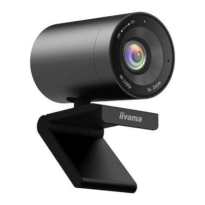 iiyama UC-CAM10PRO-1 4K Webcam with Built in Microphone and 120 degree view with Auto Tracking