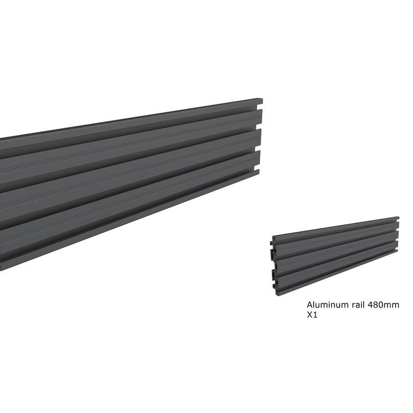 Multibrackets M Pro Series - Single Screen Rail 48cm Black