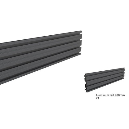 Multibrackets M Pro Series - Single Screen Rail 48cm Black