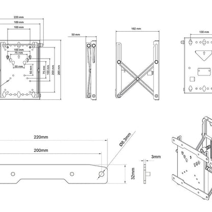 Multibrackets M Public Video Wall Mount Push X Small 200
