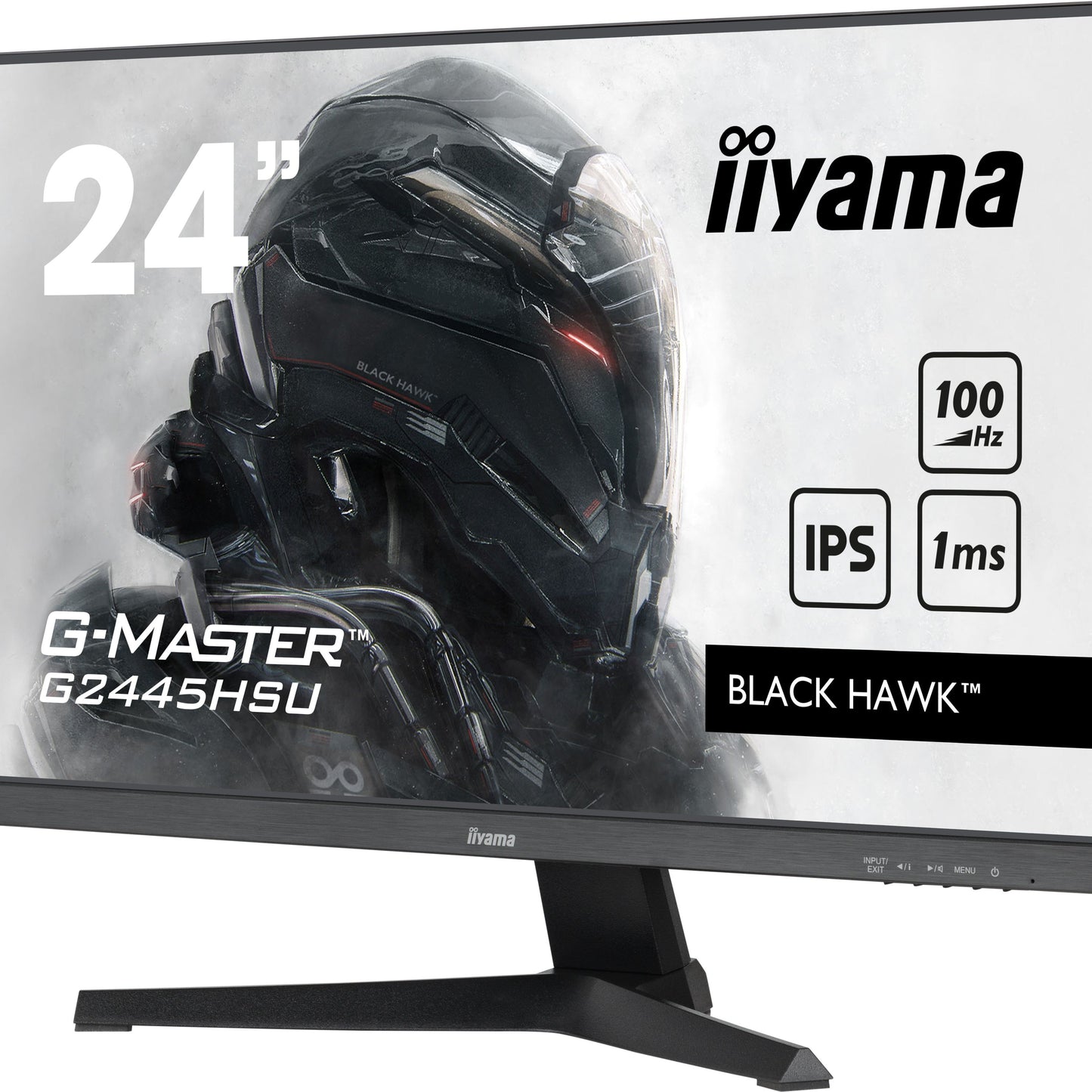 iiyama G-MASTER G2445HSU-B1 24" Monitor with IPS Panel Technology and 1ms MPRT