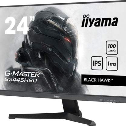 iiyama G-MASTER G2445HSU-B1 24" Monitor with IPS Panel Technology and 1ms MPRT