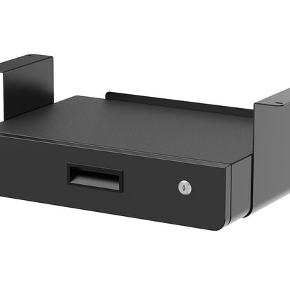 Multibrackets M Under Desk Drawer Lockable Black with Shelf