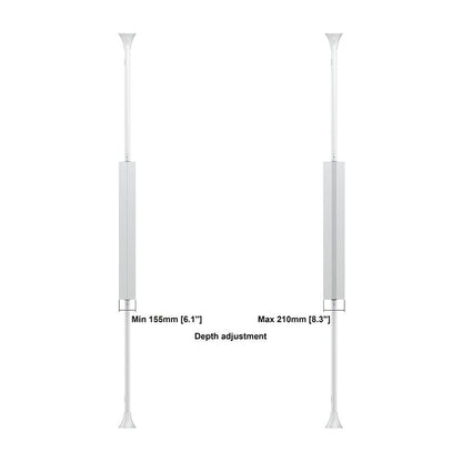 Multibrackets M Pro Series Enclosure Floor to Ceiling Mount B2B 55" Medium White