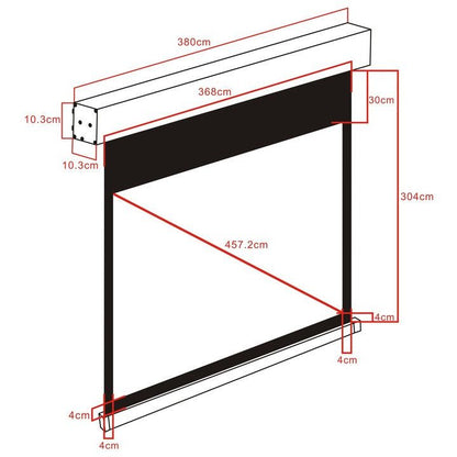 Multibrackets M 4:3 Motorized Projection Screen 360x270, 180"
