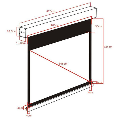Multibrackets M 4:3 Motorized Projection Screen 400x300, 200"