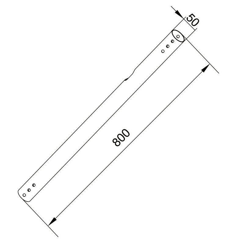Multibrackets M Pro Series - Extension Pipe 0.8m White