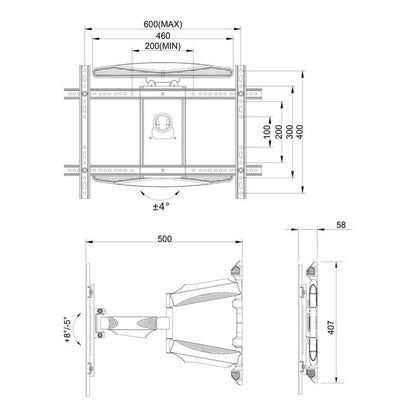 Multibrackets M VESA Flexarm XL Full Motion Dual