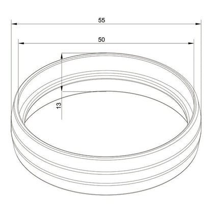 Multibrackets M Pro Series - External Pipe Cover White