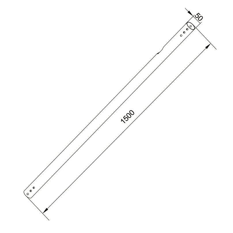 Multibrackets M Pro Series - Extension Pipe 1.5m White