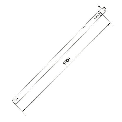 Multibrackets M Pro Series - Extension Pipe 1.5m White