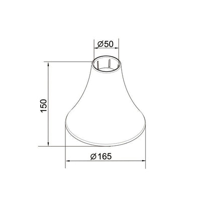 Multibrackets M Pro Series - Inner Ceiling Plate Cover Black