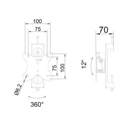 Multibrackets M Pro Series - Monitor Mount Flex Pro 75/100
