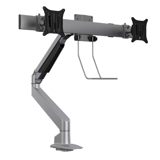 Multibrackets M VESA Gas Lift Arm Single Silver w. Duo Crossbar