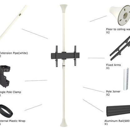 Multibrackets M Floor to Ceiling Mount Pro MBFC1U White