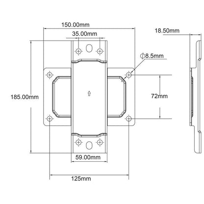 Multibrackets M Pro Series - Pole Clamp Plate