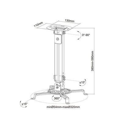 Multibrackets M Universal Projector Ceiling Mount I